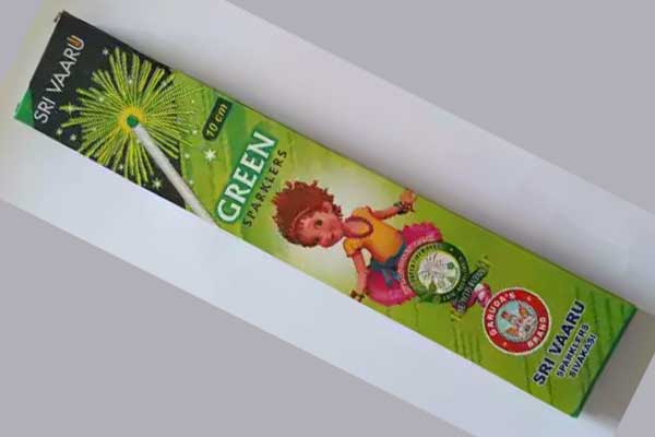 10 cm Green Sparklers