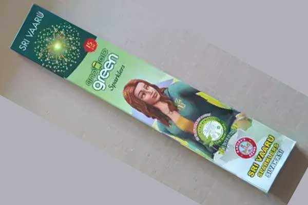 15 cm Green Sparklers